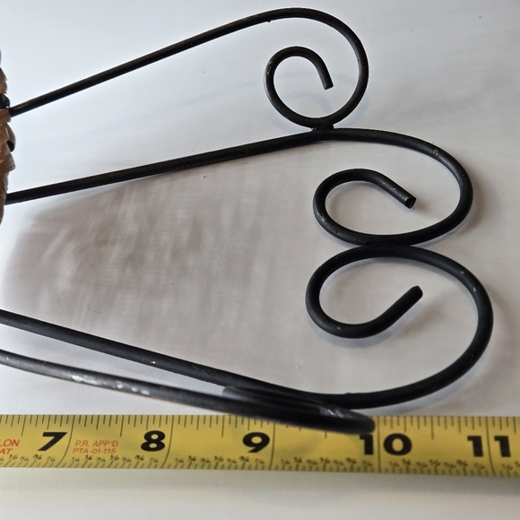 Handmade 11" Primitive Folk Art Cloth Rag Doll Country Farmhouse Decor on Chair - Picture 7 of 11